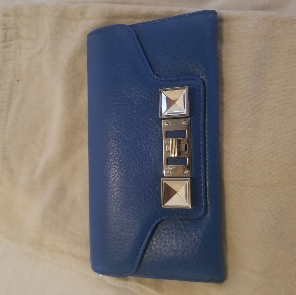 Beautiful dark blue designer wallet